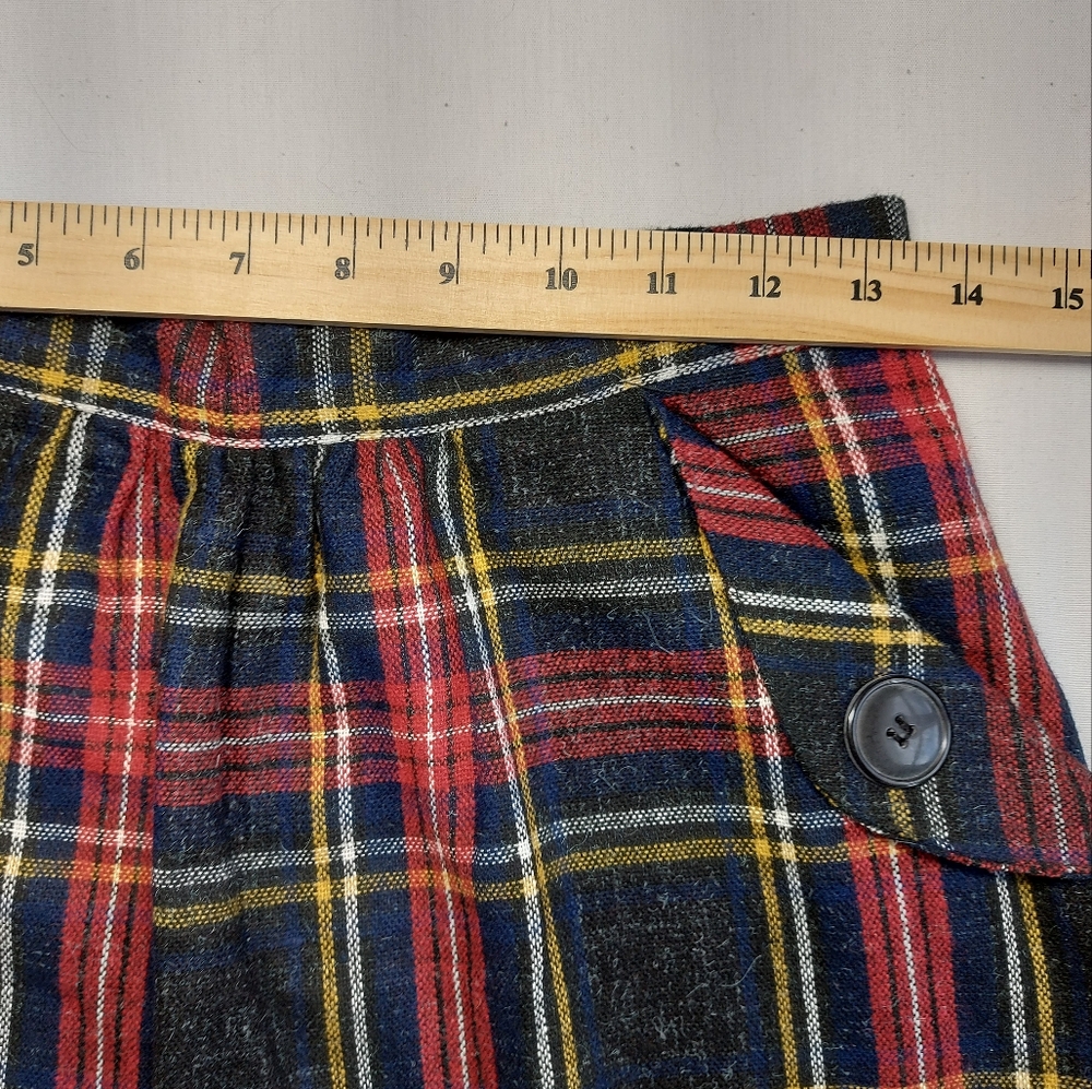 Encore Vintage 80s Plaid Pleated Pencil Maxi Skirt, Medium - Picture 11 of 11